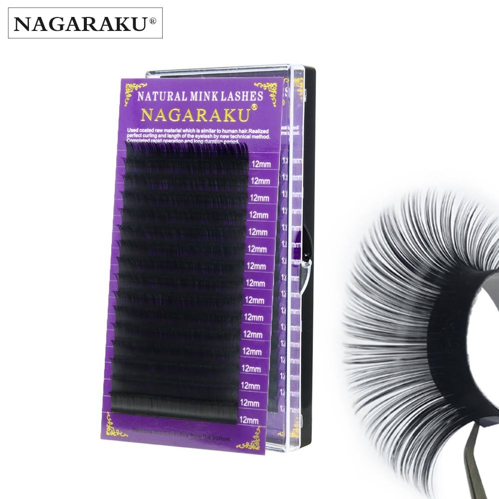 Nagaraku высококачественная искусственная накладные ресницы из норки отдельные ресницы накладные ресницы J B C D мягкие и натуральные ресницы