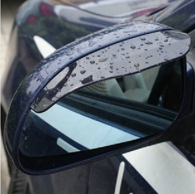 Универсальный гибкий ПВХ автомобильное Интимные аксессуары Зеркало заднего вида Дождь Тенты непромокаемые Лезвия автомобиль обратно зеркало брови дождевик 2 шт.