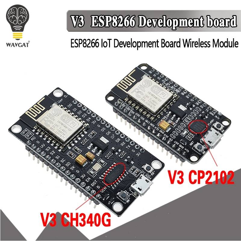 Беспроводной модуль V3 NodeMcu 4M bytes Lua WiFi Интернет вещей макетная плата на основе ESP8266 ESP-12E для arduino совместимый