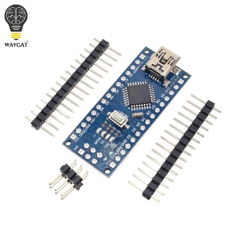 WAVGAT продвижение Arduino ардуино Nano 3,0 Atmega328 контроллер Совместимость совета для Arduino модуль PCB развитию без USB