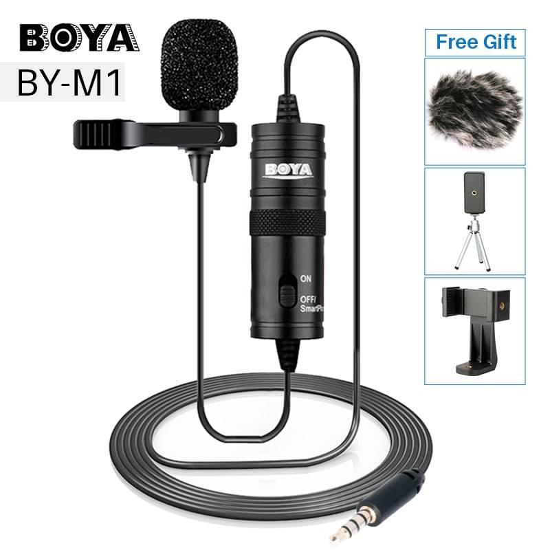 BOYA Всенаправленный Петличный конденсаторный микрофон петличка микрофон для телефона Canon Sony DSLR микрофон петличка