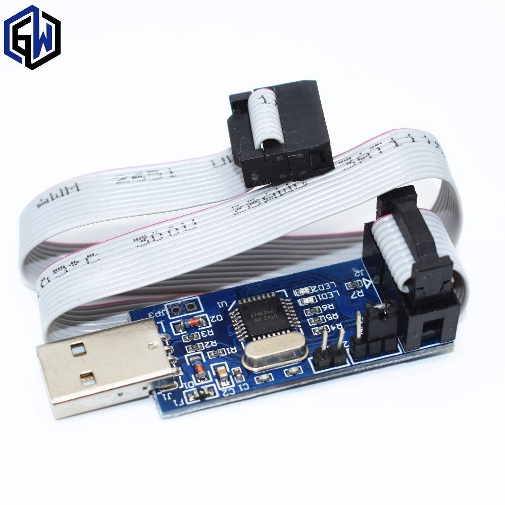 1 шт. USBASP USBISP AVR программист USB ISP USB ASP ATMEGA8 ATMEGA128 Поддержка Win7 64 К