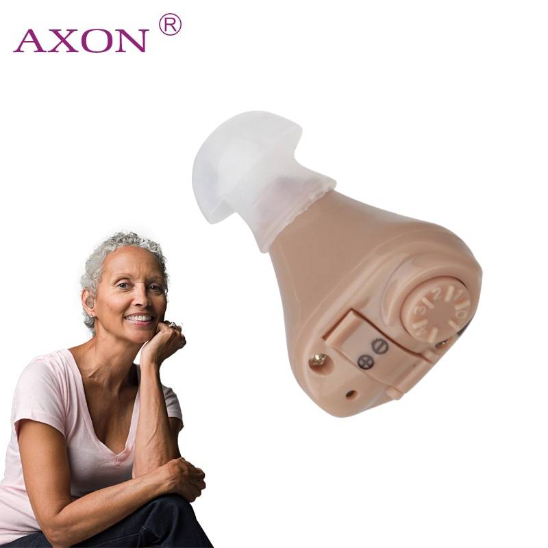 AXON цифровой слуховой аппарат K-82 в ухо Регулируемый слуховой аппарат звук голос усилители домашние Мини карманный аудифон