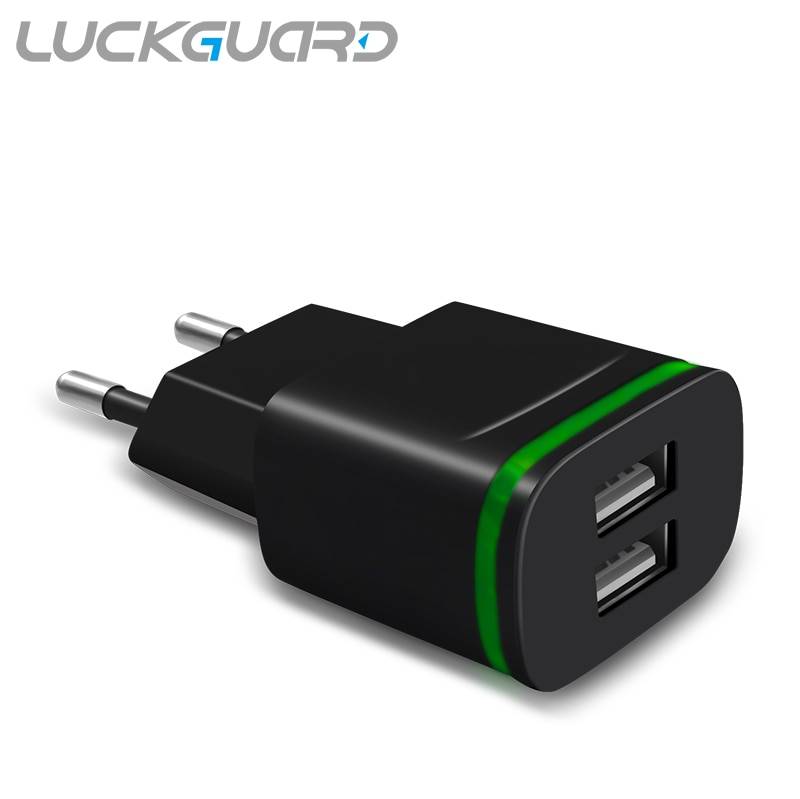 Luckguсветодио дный ARD СВЕТОДИОДНЫЙ Свет Micro USB зарядное устройство ЕС 5 В в 2A 2 порты Быстрая Зарядка адаптеры питания для iPhone 5 6 7 8 XS MAX Smasung интимные аксессуары