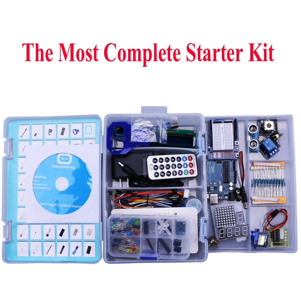 Elego UNO проекта наиболее полного Starter Kit для Arduino UNO R3 Mega2560 Nano с учебник/Питание/шагового двигателя