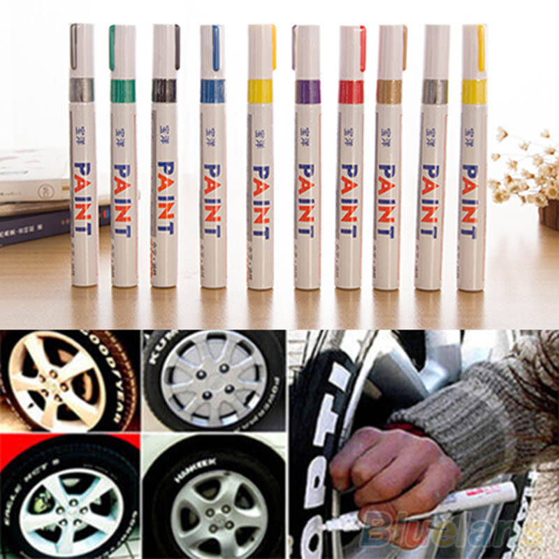 12 Цветов Водонепроницаемый автомобилей шин протектора резиновая металла постоянное Краски маркером