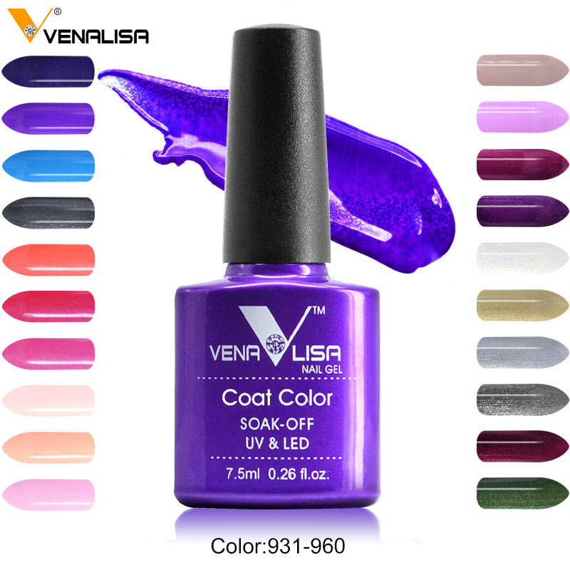 #61508 ногтей фабрика питания Новый Venalisa Nail Art Дизайн 60 Цвет Soak Off UV Гель Краски лак для ногтей УФ-лак для ногтей гель
