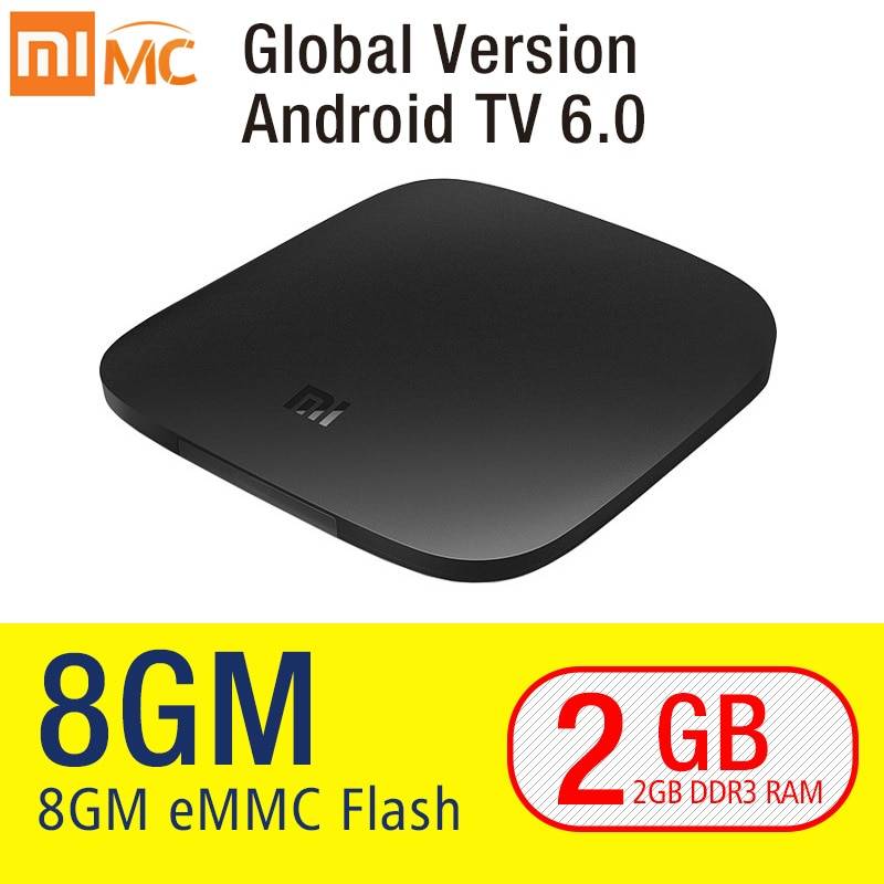 Оригинал Xiaomi MI BOX Android 6.0 Смарт Set-top Box TV 4 К Quad Core WIFI Youtube Слинг TV Netflix DTS Dolby IPTV Media плеер