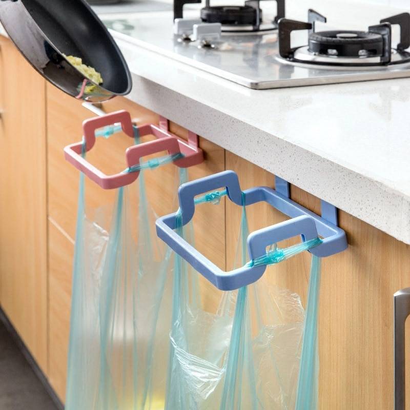 Новый экологически чистый кухонный дверной подвесной стиль шкаф стенд мусорные мешки Поддержка Держатель