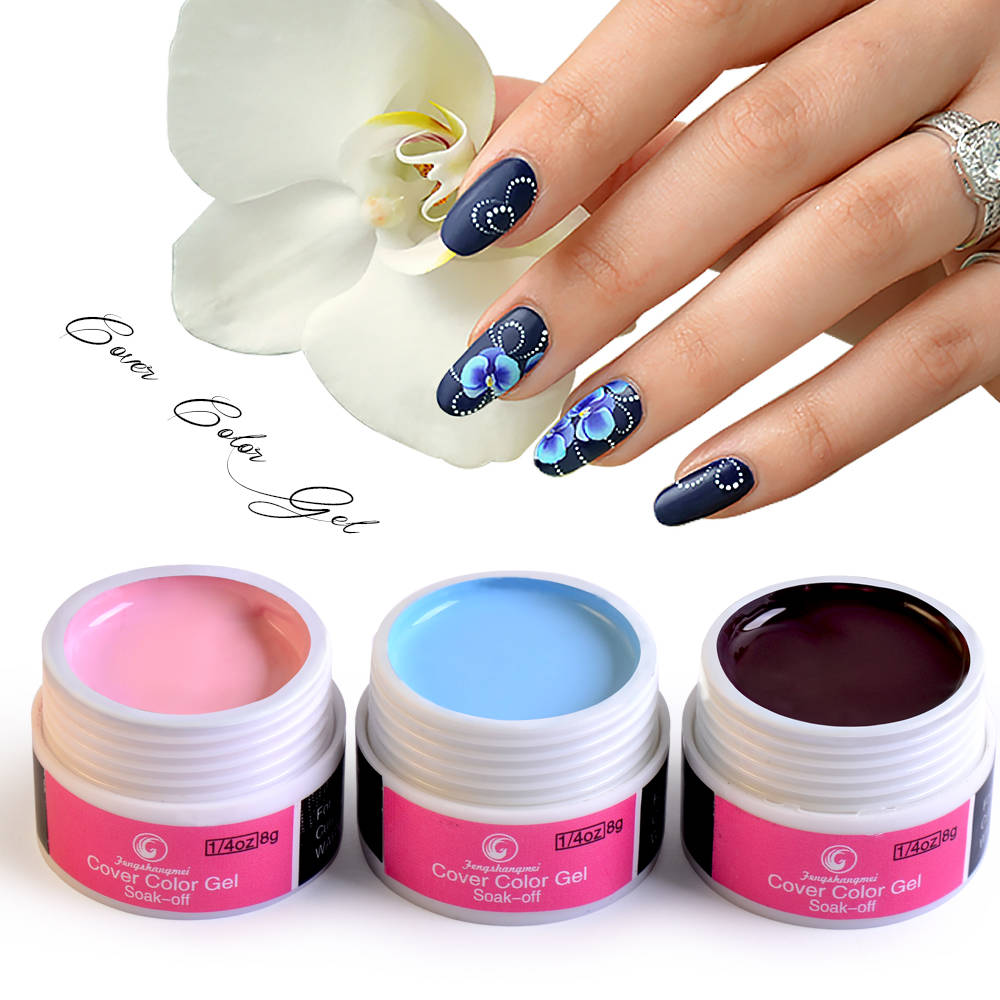 Fengshangmei рисунок УФ гель краска 60 цветов дизайн ногтей чистый цвет Гель-лак для ногтей от 1 до 30