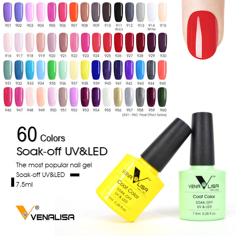 #61508 CANNI гель лак для ногтей Venalisa Гель Soak Off UV светодио дный LED Цветной Гель-лак для ногтей