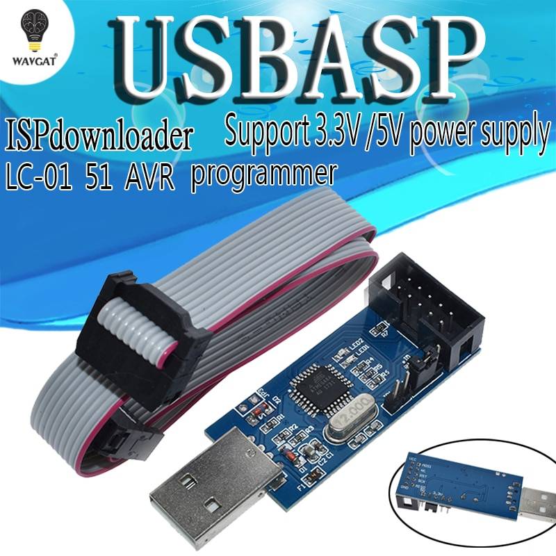 WAVGAT USBASP USBISP AVR программист USB ISP USB ASP ATMEGA8 ATMEGA128 Поддержка Win7 64