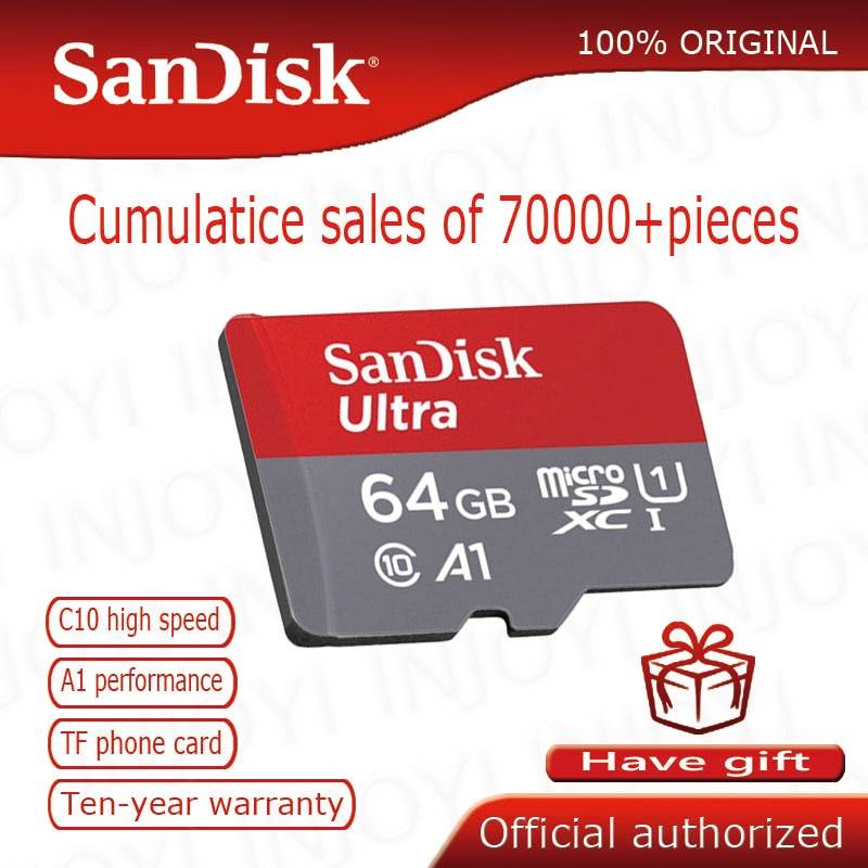 SanDisk MicroSD карты памяти 16 Гб, 32 ГБ, 64 ГБ и 128 Гб MicroSD Max 80 м/с Uitra C10 TF карты C4 8G картао де memoria