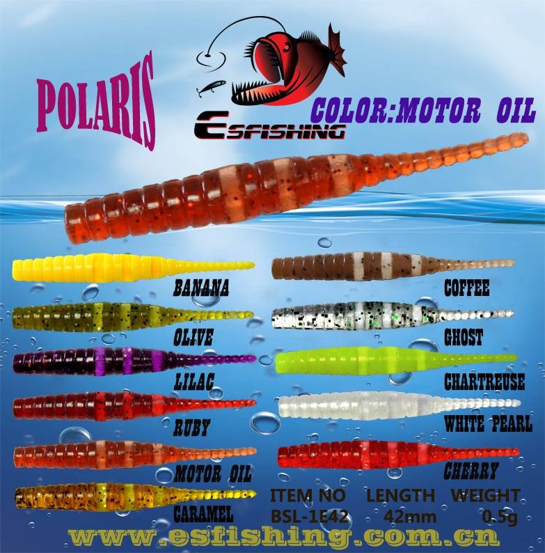 Esfishing червь льда приманки Рыбалка мягкие приманки 20 штук Polaris 4,2 см 0,5 г фидерной ловли Бесплатная доставка Pesca рывок песка джиг форель джиг