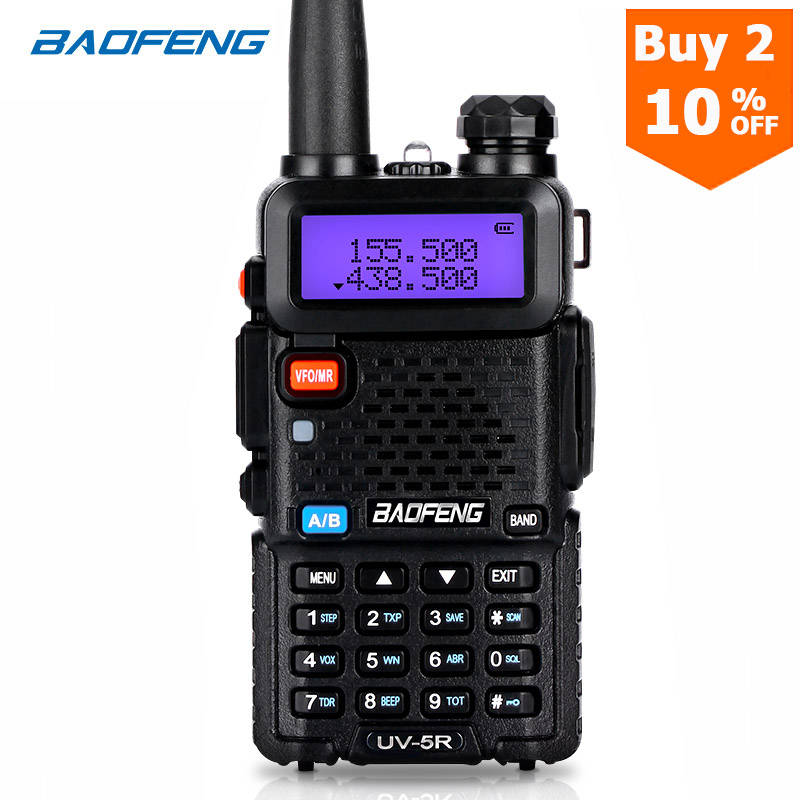 BaoFeng рация UV-5R двухсторонняя cb радио обновленная версия baofeng uv5r 128CH 5 Вт УКВ 136-174 МГц и 400-520 МГц