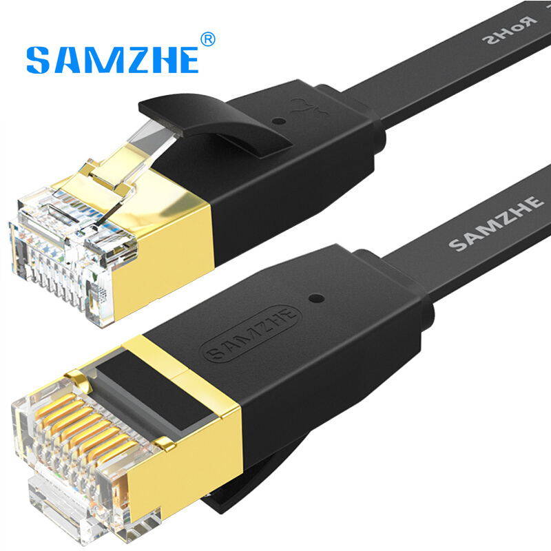 SAMZHE CAT6 плоский кабель Ethernet RJ45 кабель локальной сети Ethernet Патч-корд для компьютера маршрутизатора ноутбука