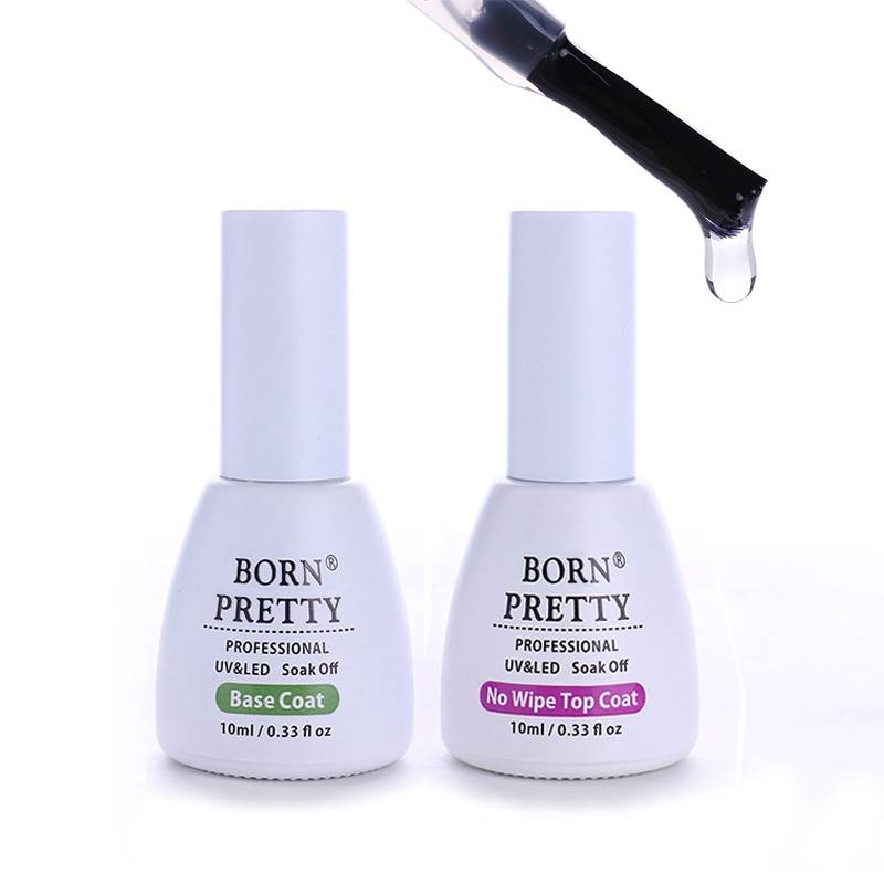 BORN PRETTY 1 бутылка 10 мл гель УФ-базовое покрытие без протрите Топ пальто набор для UV светодио дный Лаки ногтей Soak Off УФ Топы Комплект