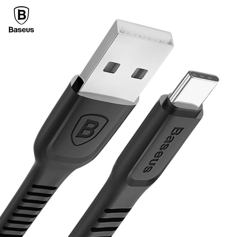 Baseus без каблука Тип usb C быстрой зарядки Зарядное устройство провода шнура USB-C Тип-c кабель для samsung S9 S8 xiaomi huawei адаптер