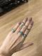 17 КМ Vintage 2 Цвет Розы Сердце Midi Кольцо Устанавливает Boho Пляж Anillos урожай Тибетский Цветок Костяшки Кольца для Женщин Человека кастет оружие Панк Ювелирные перстень Изделия кольцо женское кольца