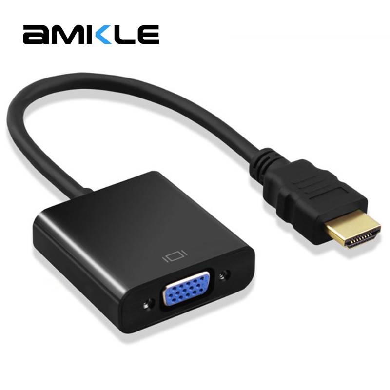 Amkle адаптер hdmi-vga кабель конвертер HDMI VGA кабель Поддержка 1080 P с аудио кабелем для HD tv xbox PS3 PS4 ноутбука ТВ коробка