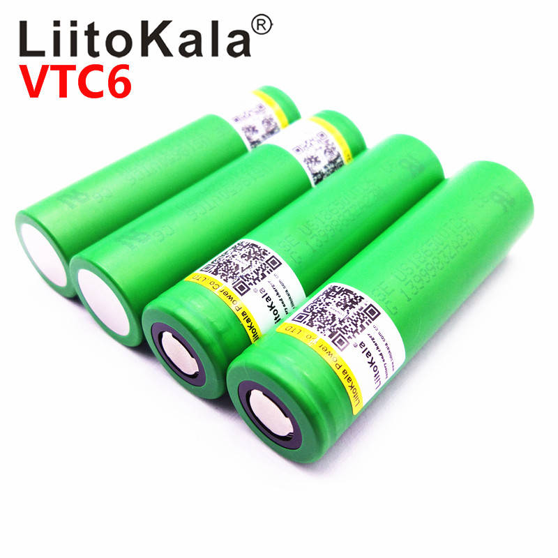 Горячая Liitokala VTC6 3,7 V 3000mAh литий-ионная аккумуляторная батарея 18650 US18650VTC6 30A электронные сигареты Игрушки Инструменты flashligh