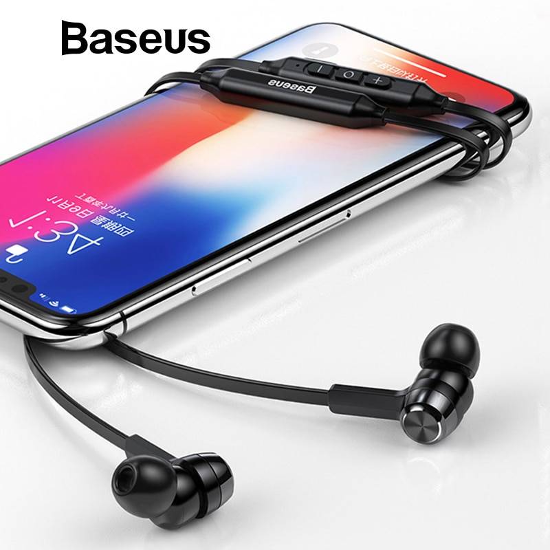 Baseus S06 bluetooth-наушники на шею беспроводные наушники для Xiaomi iPhone наушники стерео auriculares fone de ouvido с микрофоном