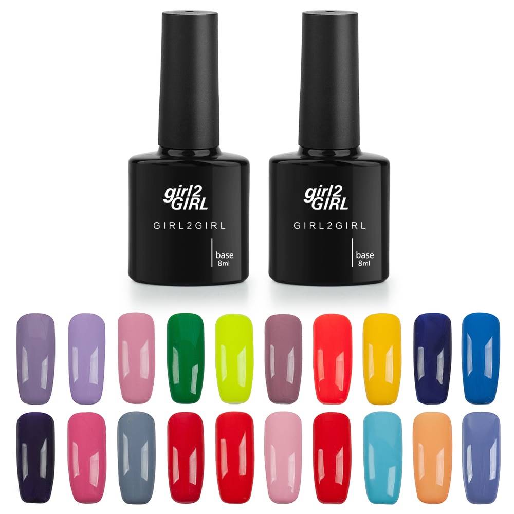 Girl2GIRL длинные последние Soak Off UV Гель светодио дный лак Маникюр 8 ml 150 Цвет супер глянцевый гель лак для ногтей черная бутылка