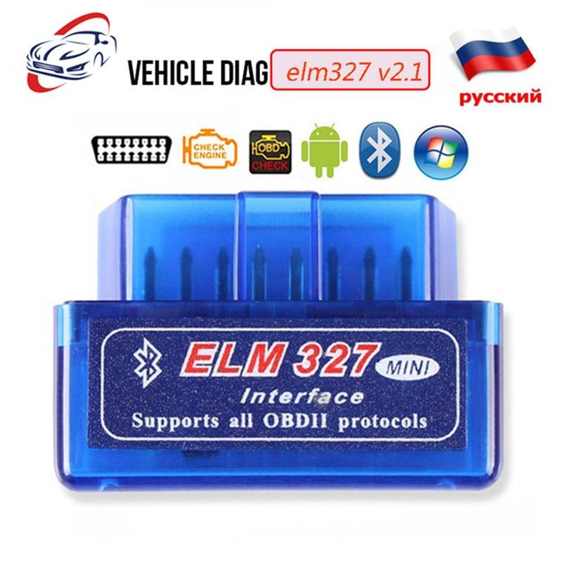 Мини elm327 Bluetooth OBD2 V1.5/2,1 elm327 V1.5 OBD 2 автомобиля диагностический-инструмент сканер elm327 адаптер obd-ii инструмент диагностики авто