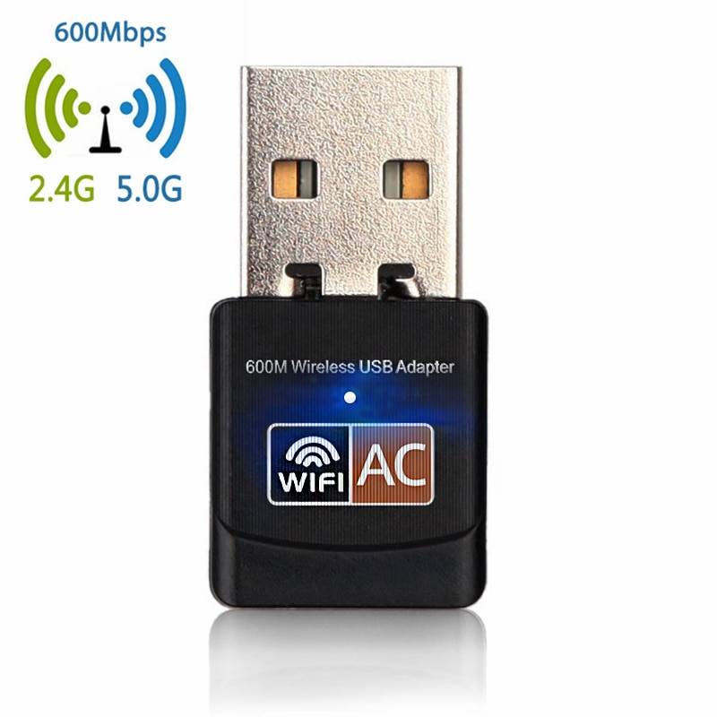 Беспроводной USB WiFi адаптер 600 Мбит антенна Wi-Fi PC Card сети Dual Band wifi 5 ГГц адаптер ЛВС USB Ethernet приемник Wi-Fi 802.11ac