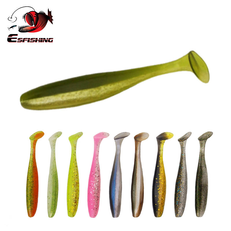 Esfishing ES Easy Shiner Shad 50 мм 76 мм 100 мм 180 мм Рыболовная Приманка Мягкая наживка для ловли карпа T Tail воблеры Isca