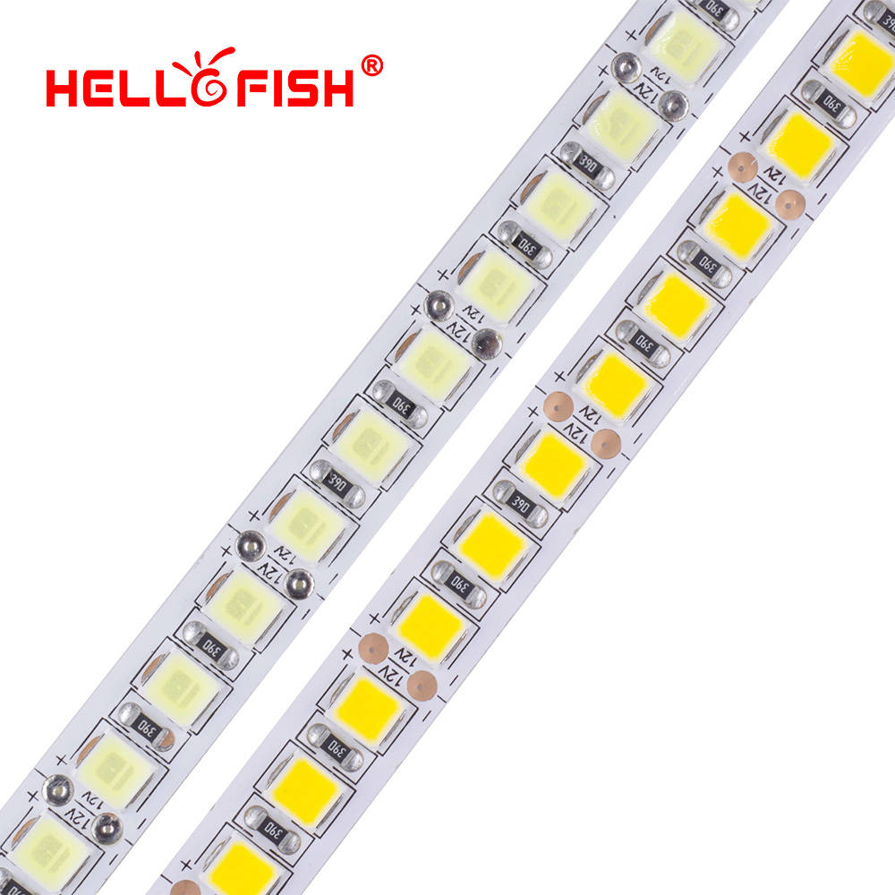 Hello рыбы 5 м 600 LED 5054 подчеркнул LED sttrip, 12 В гибкие светодиодные 120/M высокая яркость led strip белый/теплый белый