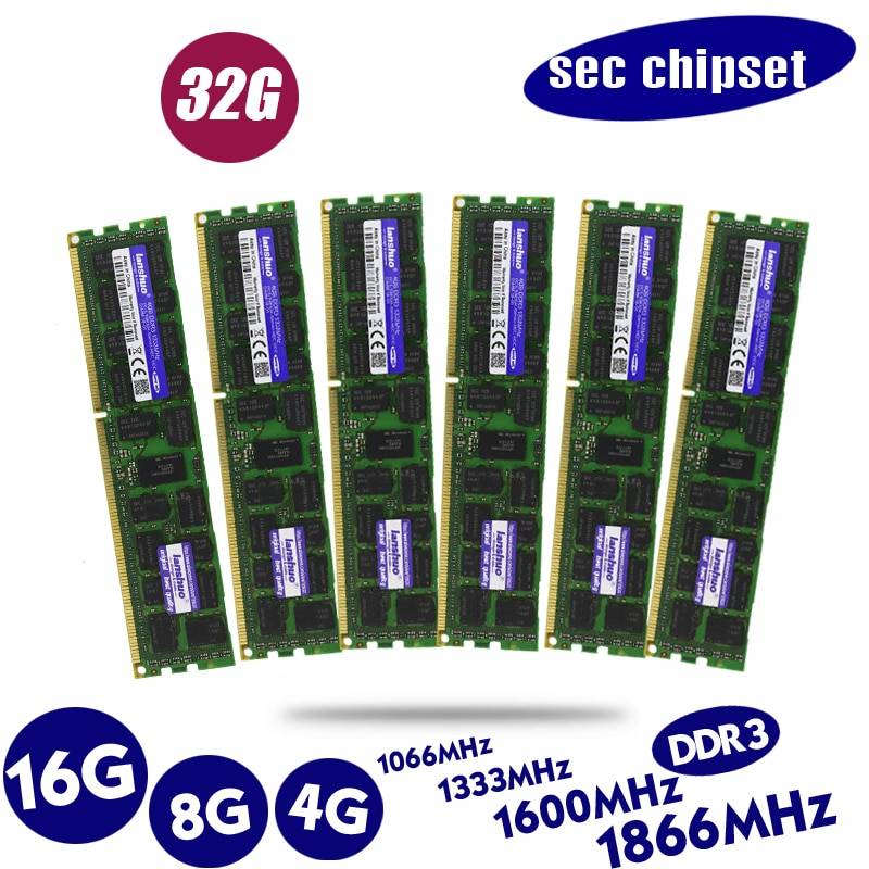 Оригинальный 8 Гб DDR3 1333 МГц 1600 1866 МГц 8G 1333 1600 1866 регистровая и ecc-память Серверная Память RAM 16 ГБ, 16 ГБ, 32 ГБ, 32g x79 x58 2011 4 GB 4g