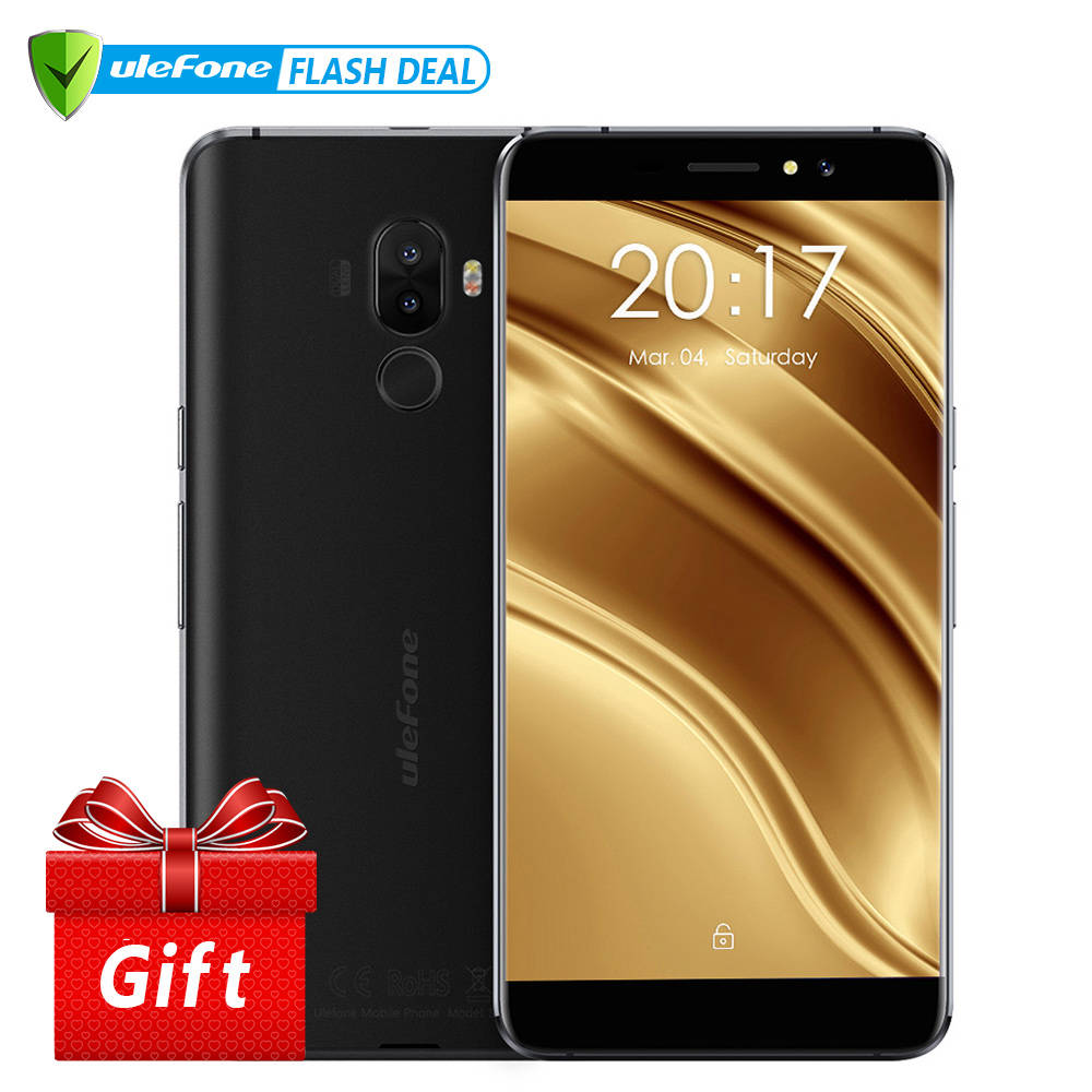 Ulefone S8 Pro Оригинальный телефон Двойная камера 13MP+5MP 5.3 дюймов HD MTK6737 Quad Core Android 7.0 2 ГБ + 16 ГБ Сканер отпечатков пальцев 4G Смартфон