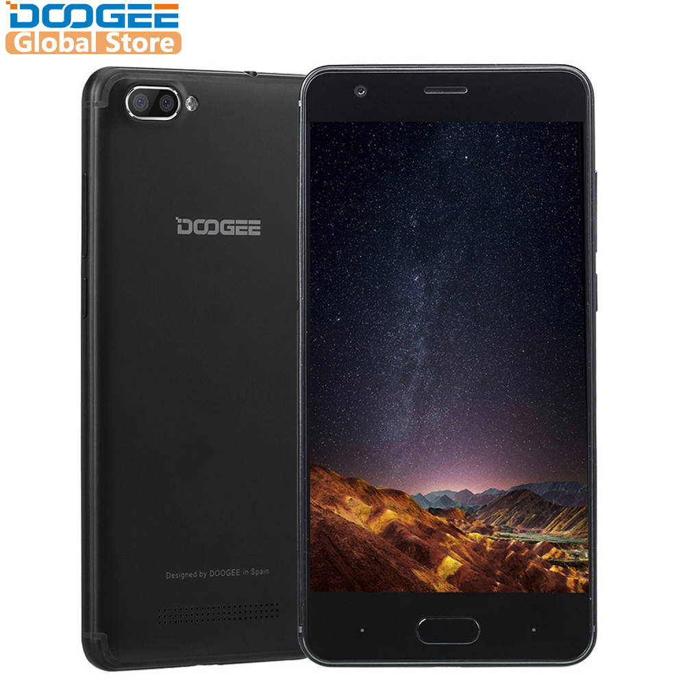 Doogee X20 двойной Камера 5.0MP + 5.0MP Android 7.0 2580 мАч 5.0 ''HD MTK6580A 4 ядра 2 ГБ Оперативная память 16 ГБ встроенная память мобильного телефона WCDMA