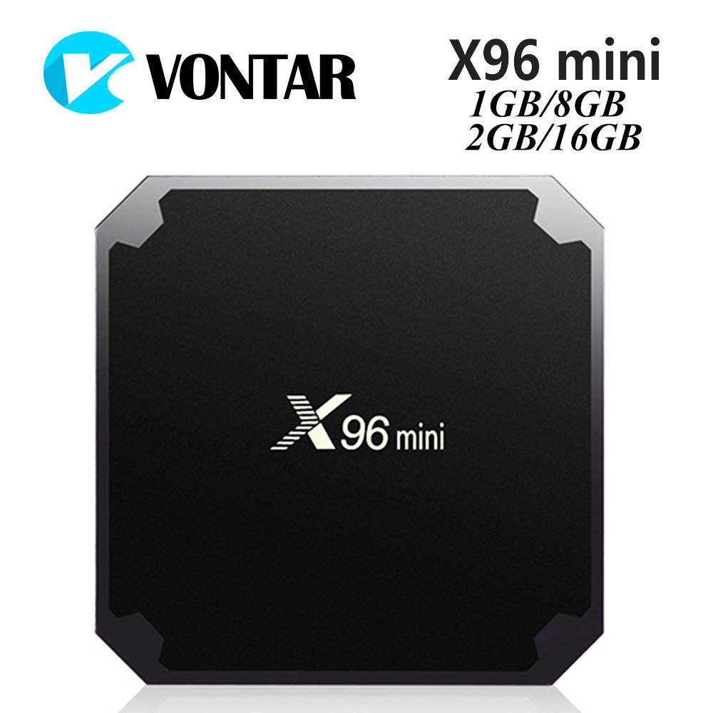 VONTAR X96 мини-ТВ коробка Android 7,1 OS Smart tv BOX 2 ГБ 16 ГБ Amlogic S905W четырехъядерный 2,4 ГГц WiFi комплект верхней коробки 1 ГБ 8 Гб X96mini