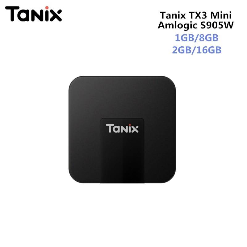 Оригинальный tanix TX3 Мини Android 7,1 Smart ТВ BOX Amlogic S905W Quad-core Процессор 4 К 4 ядра Декодер каналов кабельного телевидения 2 ГБ/16 ГБ Поддержка HDMI 2,0