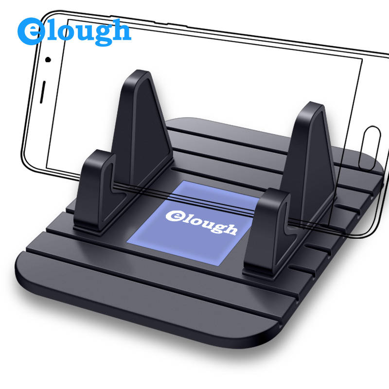 Elough автомобильный держатель телефона GPS дисплей поддержка мобильного мягкий силиконовый Противоскользящий телефонный стенд для iPhone samsung Xiaomi автомобильный держатель