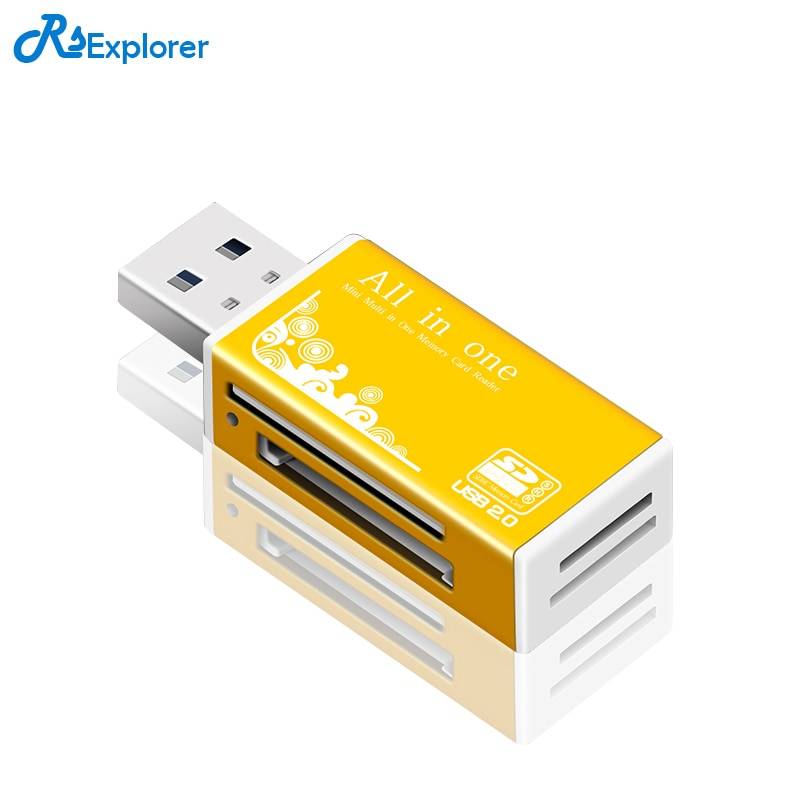 Rsexplorer Multi в 1 памяти SD card reader для Memory Stick Pro Duo Micro SD, TF, M2, MMC, SDHC MS card reader различные цвета