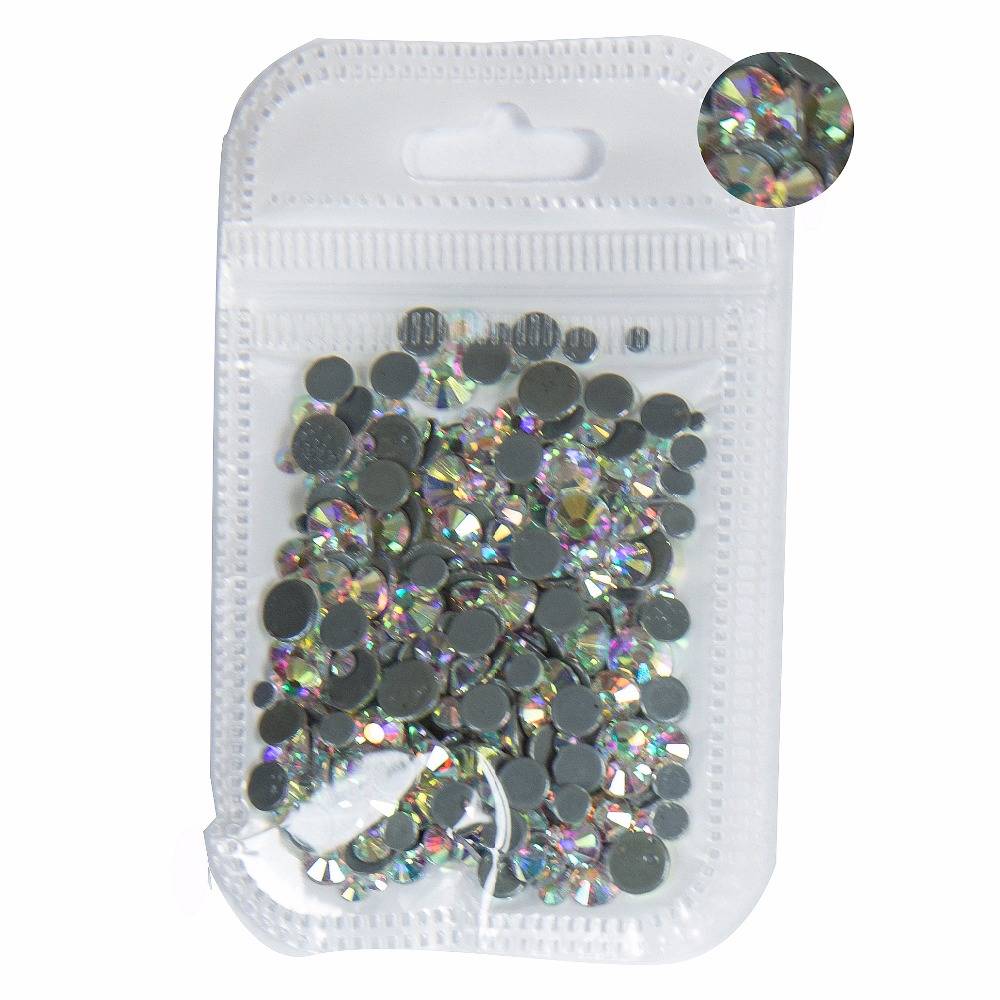 AAAA + лучшее качество кристалл AB Смешанный Размер Горячая фиксация горный хрусталь более блестящий супер яркий дизайн ногтей исправленное железо на камнях. 10 грамм