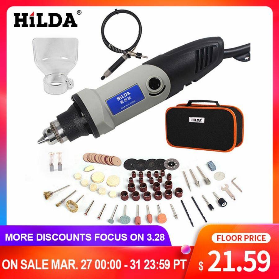 HILDA электрическая мини дрель, Мини дрель с 6 режимами, 220V 400W