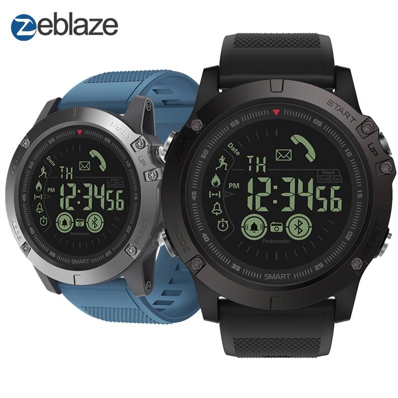 Новый zeblaze Vibe 3 флагман прочный SmartWatch 33-месяц в режиме ожидания 24 h всепогодный мониторинга Смарт-часы для iOS и Android