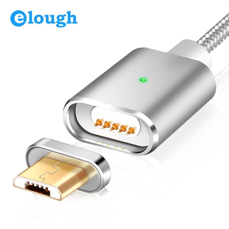 Elough E03 Магнитная Зарядное устройство Micro USB кабель для Xiaomi huawei Android мобильный телефон для быстрой зарядки магнит Microusb кабель для передачи данных провода