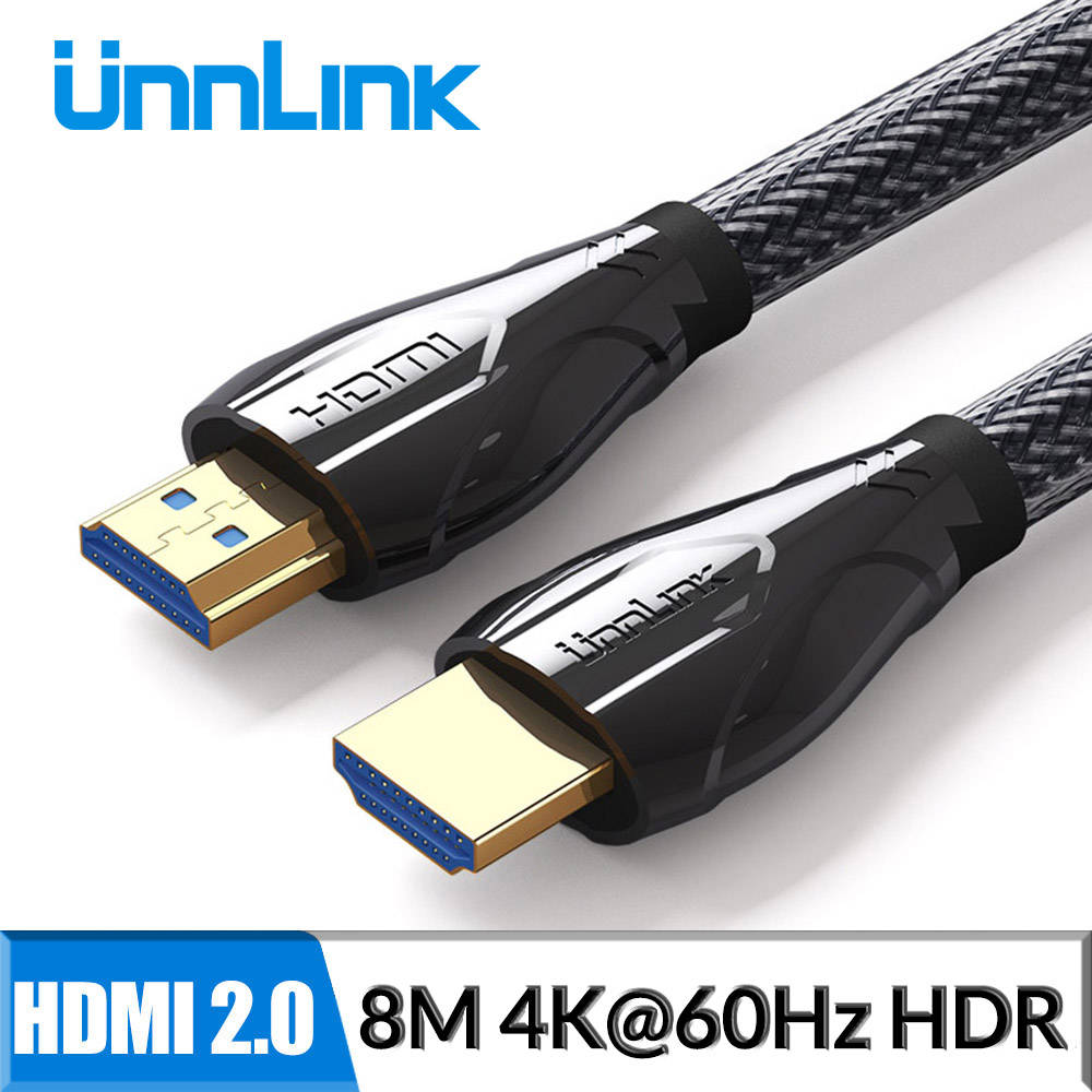 Unnlink длинный HDMI кабель UHD 4K @ 60Hz HDMI 2,0 HDR 3M 5M 8M 10M 15M 20M для разветвителя PS4 светодиодный ТВ-бокс xbox проектор компьютер