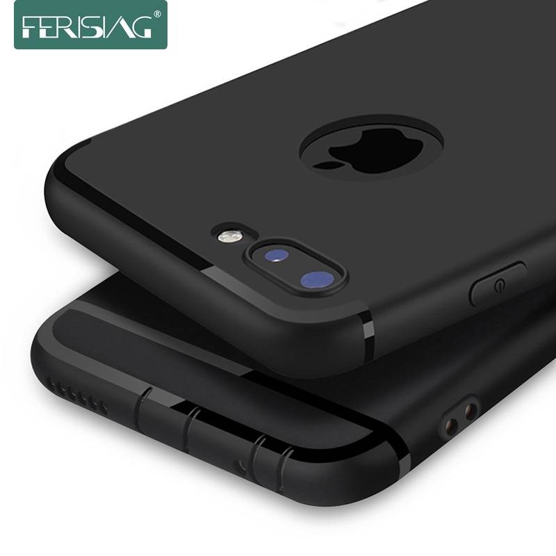 FERISING, противоскользящий чехол, Капа для iPhone 5, 5S, 6, 6 S, 7, 8 Plus, Мягкие Ультратонкие Матовые чехлы на заднюю панель телефона, защитный чехол