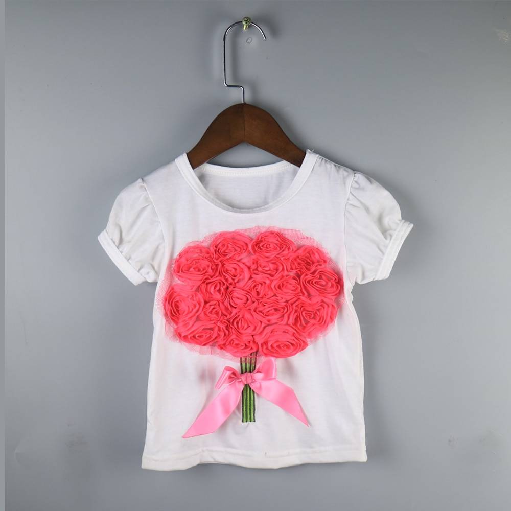 1 лот = 20 штук для девочек летние футболки оптовая продажа рюшами летние футболки модные футболки платье случайный стили, отправленные