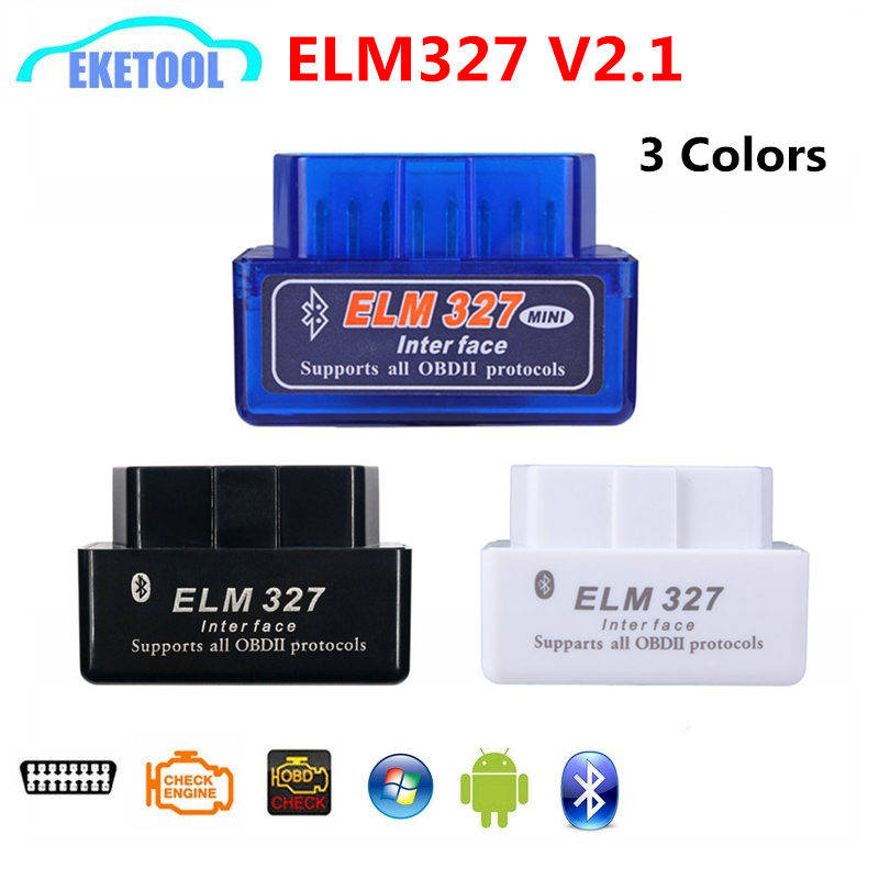 ELM327 V2.1 Bluetooth OBD OBD2 считыватель кодов CAN-BUS поддерживает мультибрендовые автомобили многоязычный ELM 327 BT V2.1 работает на Android/PC C