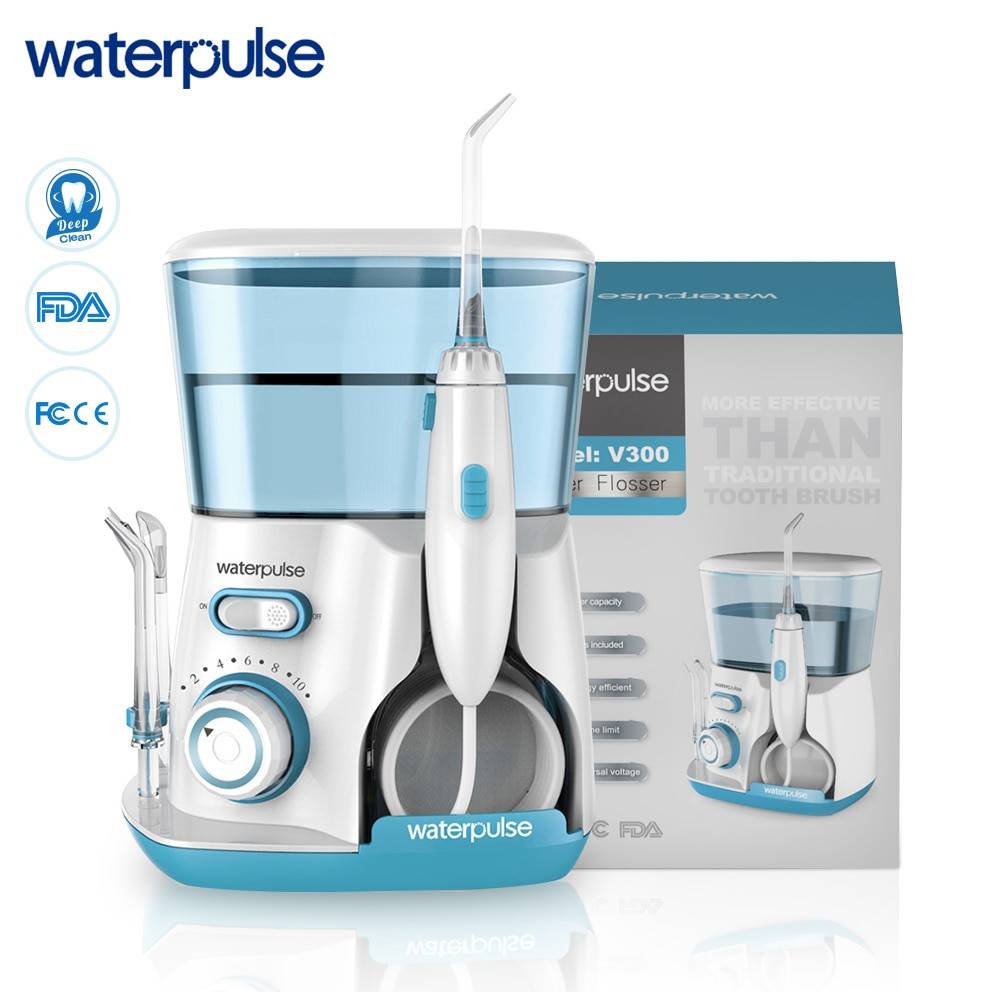 Waterpulse V300G Ирригатор для полости рта 5 шт. советы Стоматологическая воды Flosser воды нить 800 мл гигиены полости рта Dental Flosser Вода нитью капельный полив ирригатор полости рта для рта