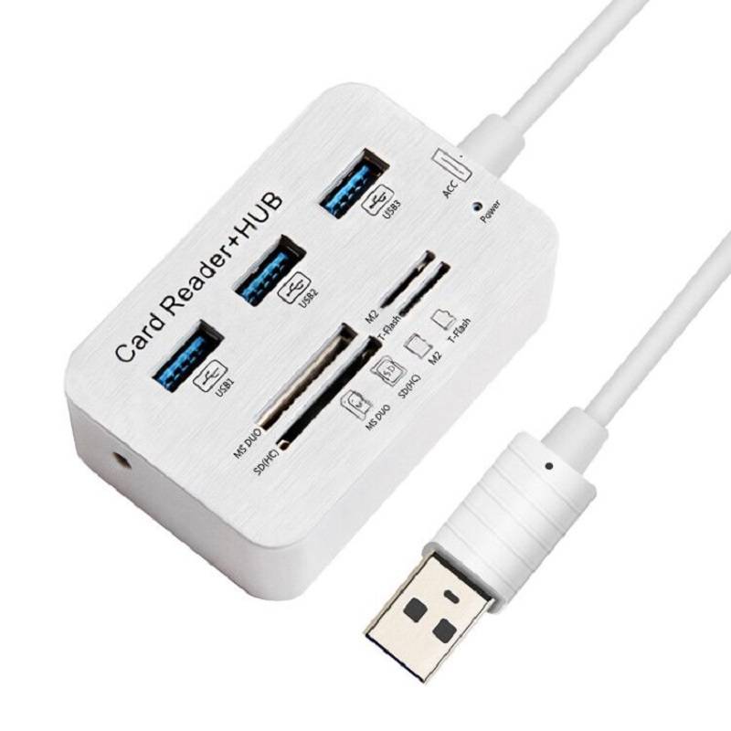 USB концентратор 3,0 Тип C концентратор USB 3,0 разветвитель 3 порта Мульти USB C Hab USB-C концентратор 2,0 несколько SD/TF скорость чтения карт для ПК ноутбука