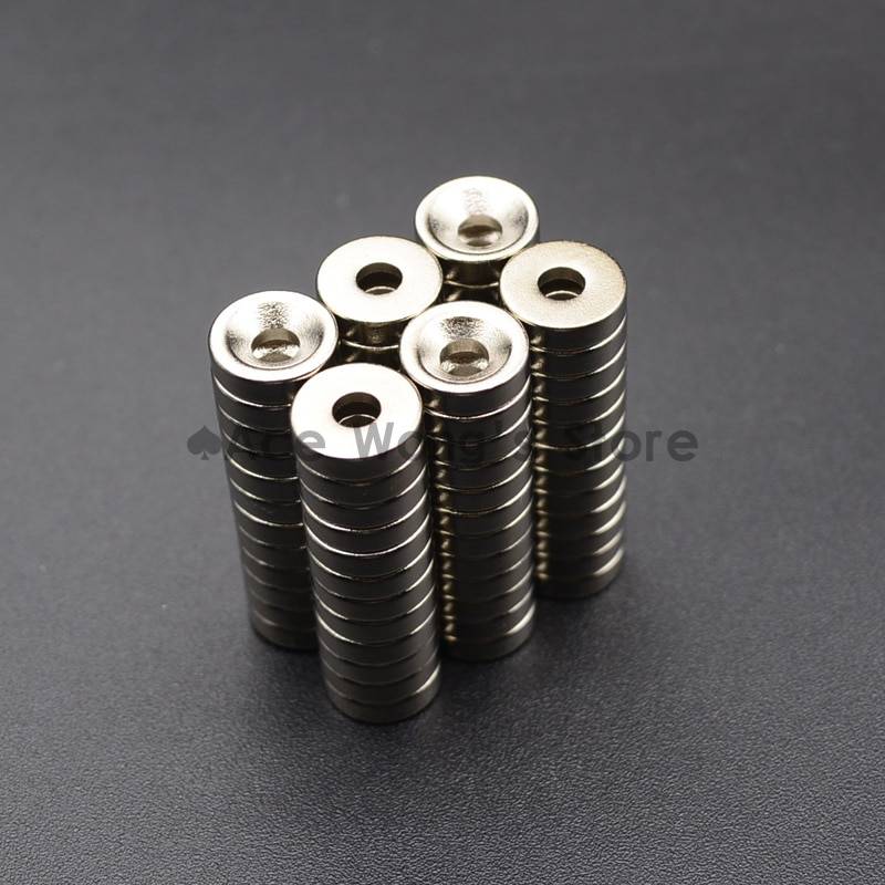 10 дисковых мини 10x3 мм с отверстием 3 мм N35 редкоземельный сильный неодимовый магнит объемные супер сильные круглые магниты
