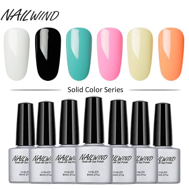 NAILWIND 8 мл УФ гель лак для ногтей Набор для маникюра Топы гель-лаки Гибридный грунтовки выдерживает с ногти белый Art Полировка для ногтей